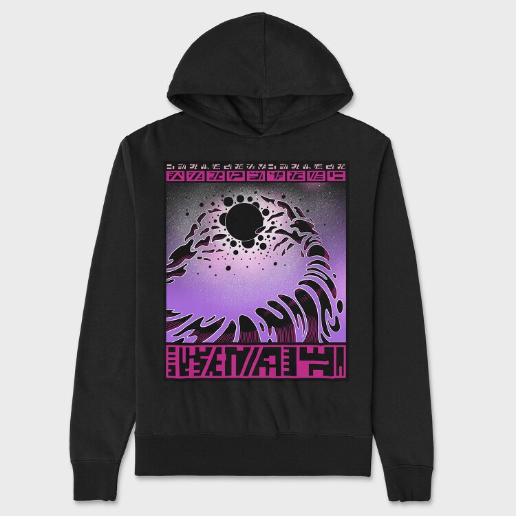 Cosmic Creature Hands In Space Beings, Hanorac Oversize Barbati (Unisex)