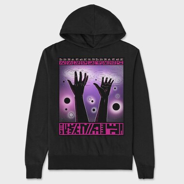Cosmic Hands Fantasy Beings, Hanorac Oversize Barbati (Unisex)