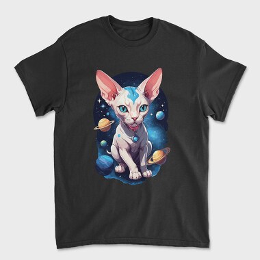 Cosmic Sphynx Cat, Tricou Barbati (Unisex)