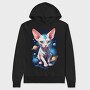 Cosmic Sphynx Cat, Hanorac Oversize Barbati (Unisex)