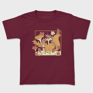 Cottage Core Forest Squirrel, Tricou Copii