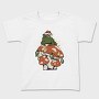 Cottagecore Christmas Frog, Tricou Copii