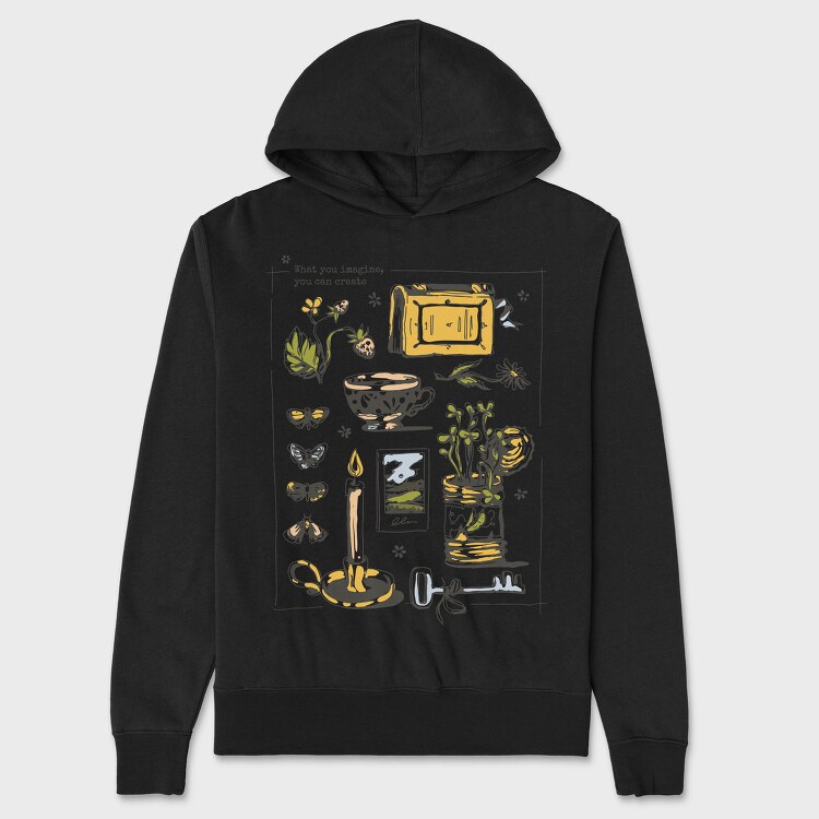 Cottagecore Lifestyle Elements Collection, Hanorac Oversize Barbati (Unisex)