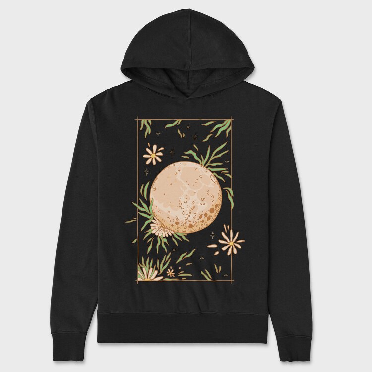 Cottagecore Moon, Hanorac Oversize Barbati (Unisex)