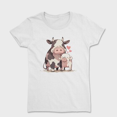 Cow And Pig Love Pig Cow, Tricou Femei