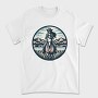 Cowgirl Riding Horse Scenic, Tricou Barbati (Unisex)