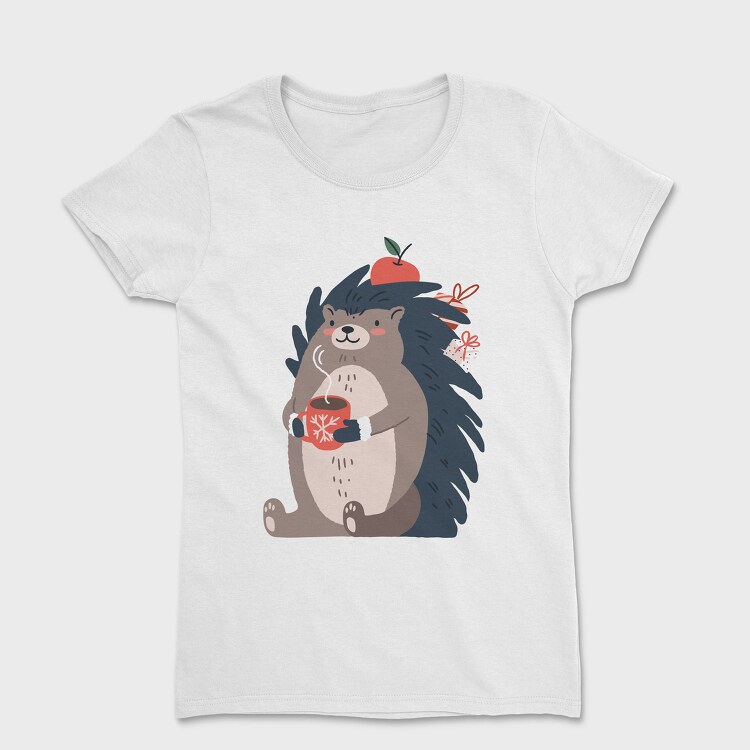 Cozy Hedgehog Cocoa, Tricou Femei