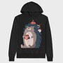 Cozy Hedgehog Cocoa, Hanorac Oversize Barbati (Unisex)