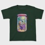 Cozy Skeleton Reading Books Jar Chill, Tricou Copii