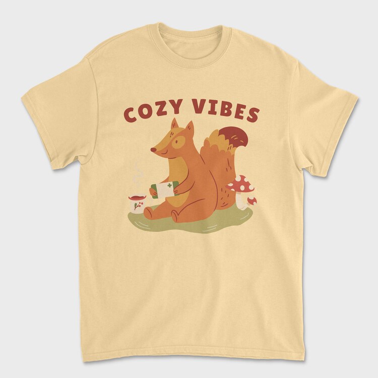 Cozy Vibes Gaming Squirrel Gamers Creators Ep, Tricou Barbati (Unisex)