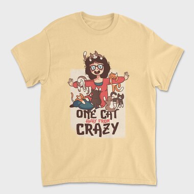 Crazy Cat Lady, Tricou Barbati (Unisex)