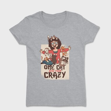 Crazy Cat Lady, Tricou Femei
