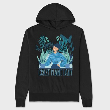 Crazy Plant Lady, Hanorac Oversize Barbati (Unisex)