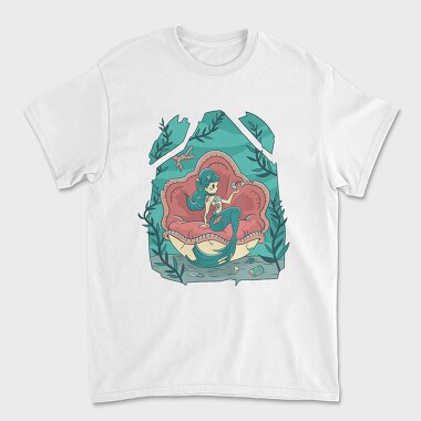 Creepy Halloween Mermaid Cute, Tricou Barbati (Unisex)