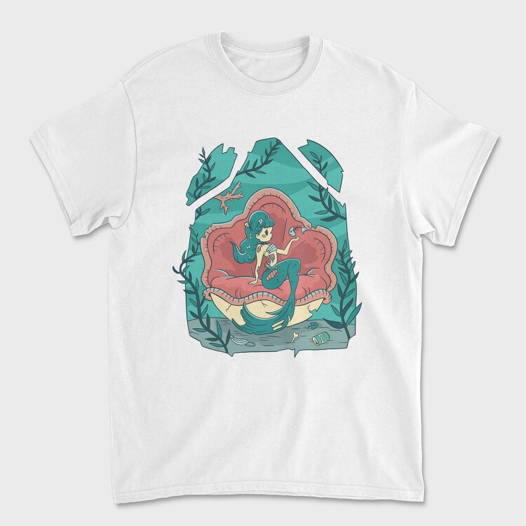 Creepy Halloween Mermaid Cute, Tricou Barbati (Unisex)