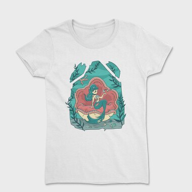 Creepy Halloween Mermaid Cute, Tricou Femei