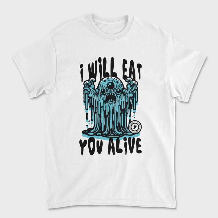 Creepy Menacing Monster Trend I Will Eat You, Tricou Barbati (Unisex)