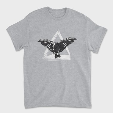 Crow Flying Triangle, Tricou Barbati (Unisex)