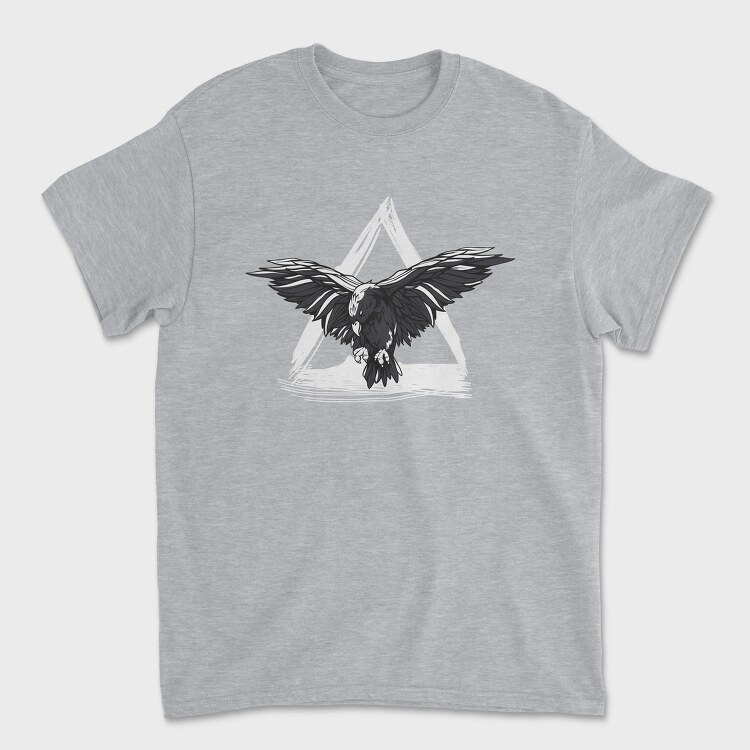 Crow Flying Triangle, Tricou Barbati (Unisex)
