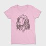 Cocker Illustration Spaniel Dog, Tricou Femei
