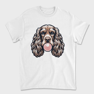 Cocker Spaniel Chewing Gum, Tricou Barbati (Unisex)