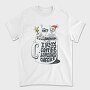Coffee Christmas Skeleton Anti Santa Addicted, Tricou Barbati (Unisex)