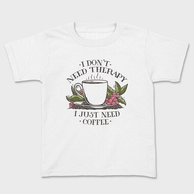 Coffee Drink And Grapes Coffecup, Tricou Copii