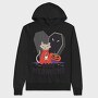 Coffee Halloween Cat, Hanorac Oversize Barbati (Unisex)