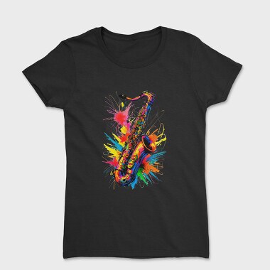 Colorful Saxophone, Tricou Femei