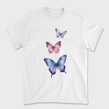 Colorful Watercolor Butterflies, Tricou Barbati (Unisex)