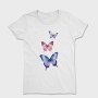 Colorful Watercolor Butterflies, Tricou Femei