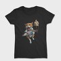 Comical Cat And Fish Escape, Tricou Femei