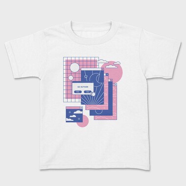 Computer Tabs Vaporwave 90S, Tricou Copii