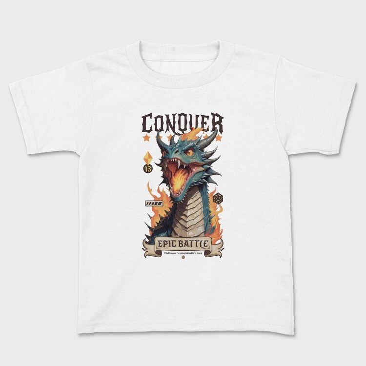 Conquer Dragon Epic Battle Trend, Tricou Copii