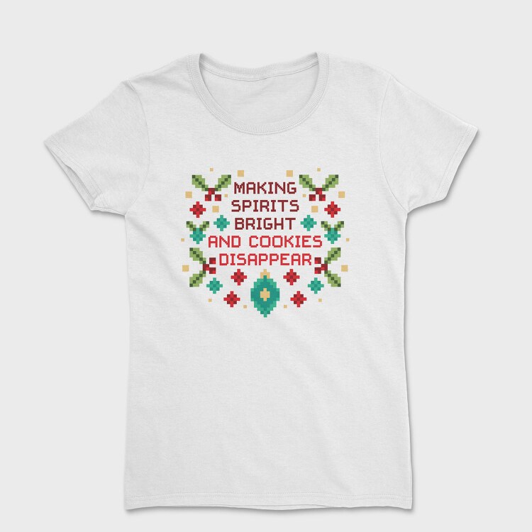 Cookies Festive Christmas Disappear, Tricou Femei
