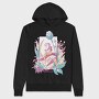 Cute Fantasy Fairy With Flowers Fairycore, Hanorac Oversize Barbati (Unisex)