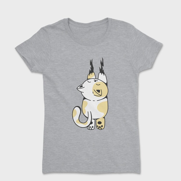 Cute Fat Cat Climbing, Tricou Femei