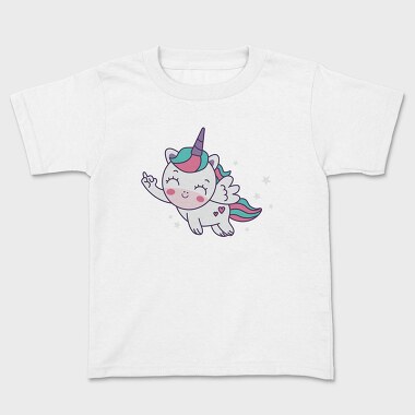 Cute Flying Unicorn, Tricou Copii