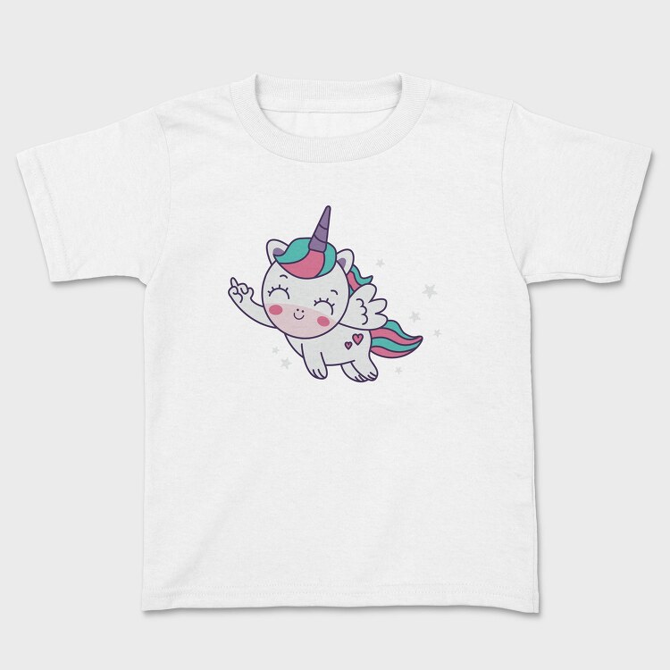 Cute Flying Unicorn, Tricou Copii