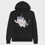 Cute Flying Unicorn, Hanorac Oversize Barbati (Unisex)