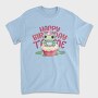Cute Frog On Cupcake Birthday Mug, Tricou Barbati (Unisex)