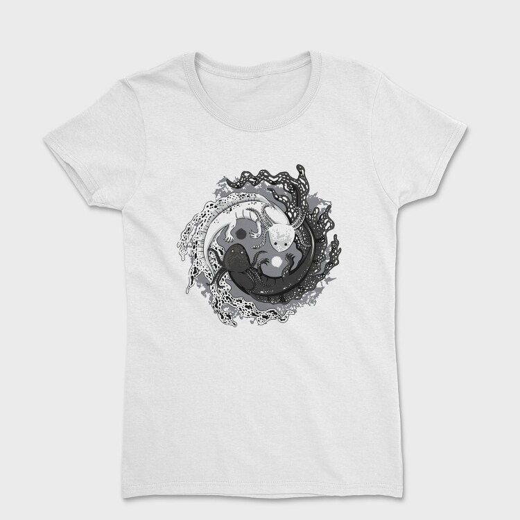 Axolotl Yin Yang Balance, Tricou Femei