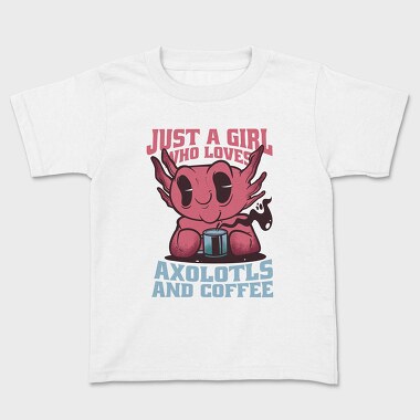 Axolotls And Coffee, Tricou Copii