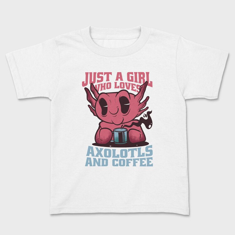 Axolotls And Coffee, Tricou Copii