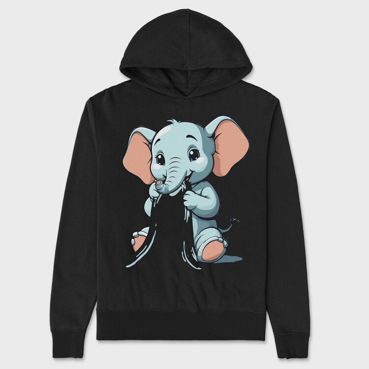 Baby Elephant, Hanorac Oversize Barbati (Unisex)