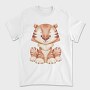 Baby Tiger Watercolor, Tricou Barbati (Unisex)