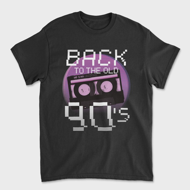 Back To Old 90S, Tricou Barbati (Unisex)