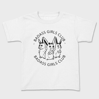 Badass Girls Club Bunnies Nc, Tricou Copii