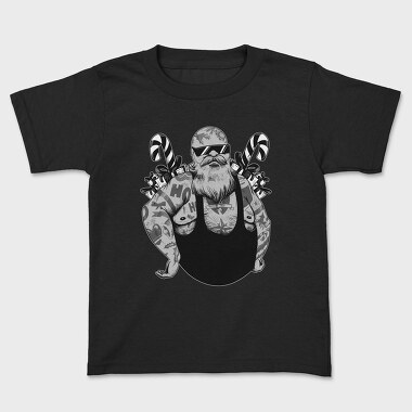 Badass Santa Christmas Tattooed, Tricou Copii
