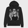 Badass Santa Christmas Tattooed, Hanorac Oversize Barbati (Unisex)